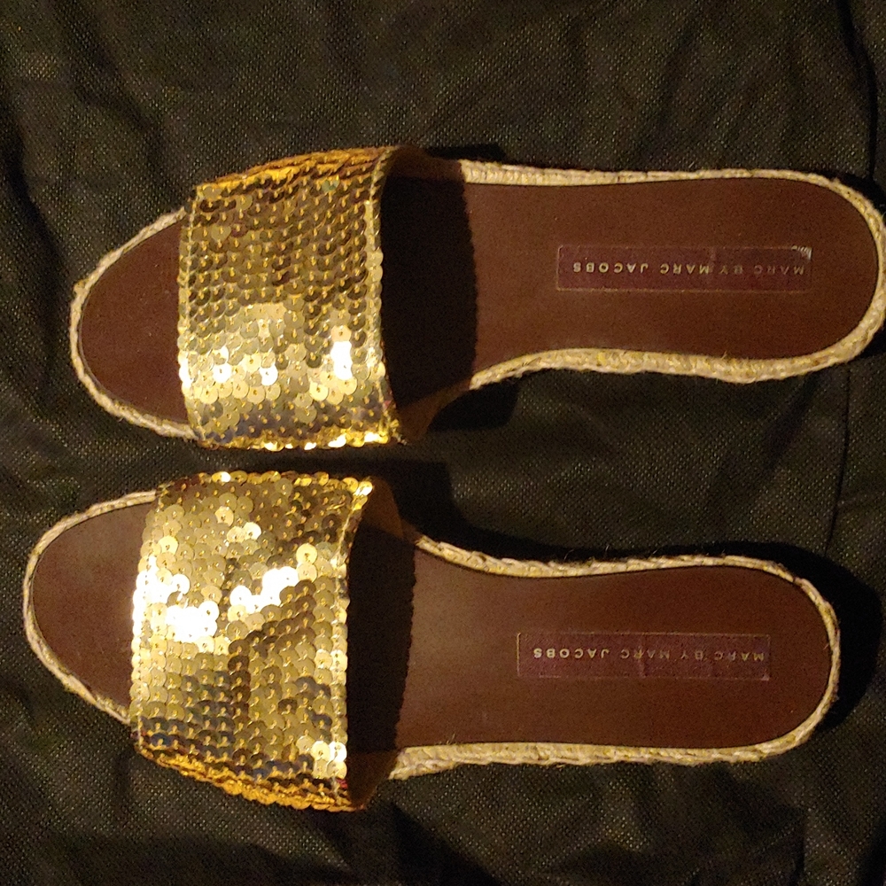 Marc by Marc Jacob's Sequin Sandles - Worn once Size 10